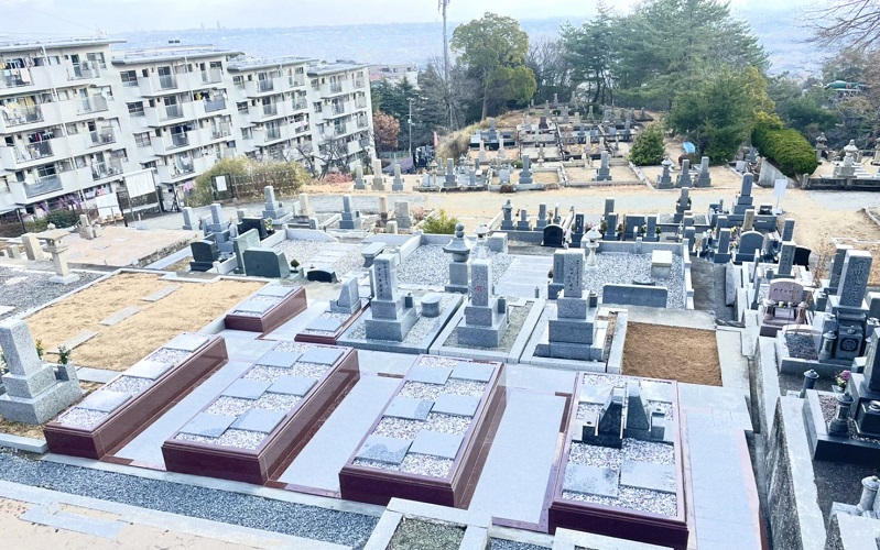 宝塚霊園の永代供養付墓所の全景