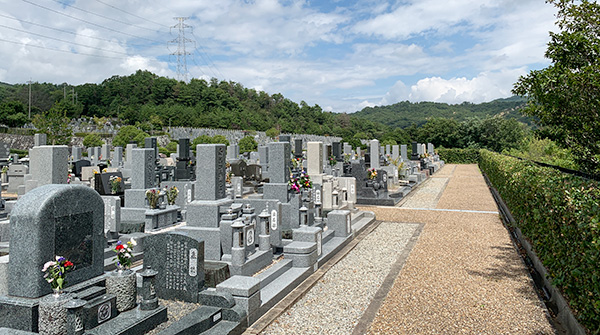 長尾山霊園の風景